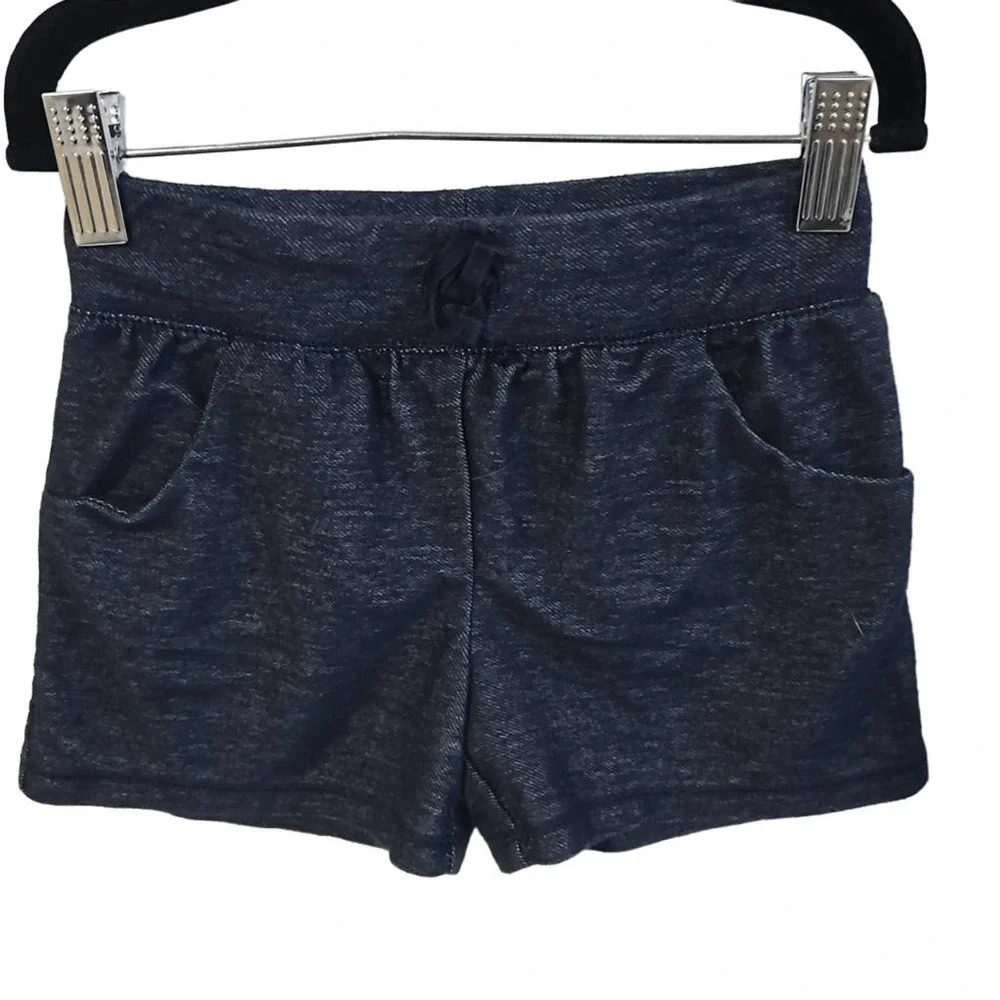 Old Navy Toddler Size 4T Pull On Denim Look Shorts Dark Blue Casual Basic